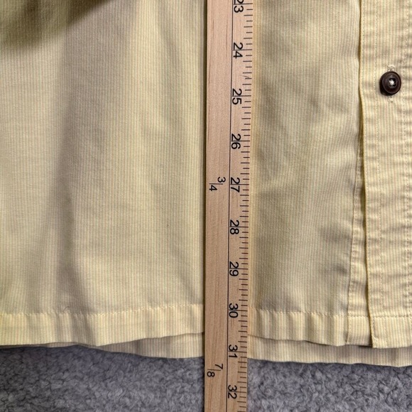 Patagonia Men's Shirt XL Yellow Button-Up Lightweight Outdoor Casual Long Sleeve - Picture 5 of 9